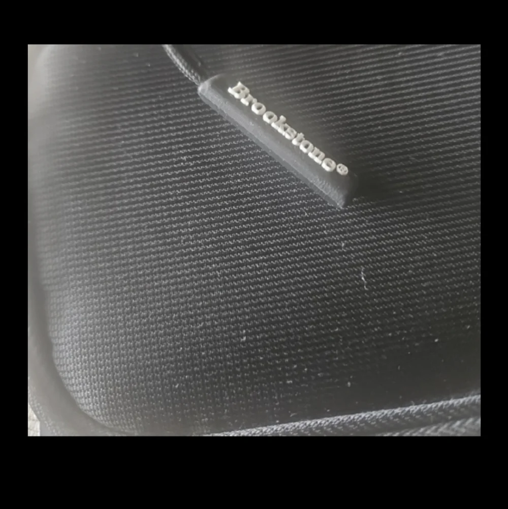 Brookstone Black Earbud Travel Case.